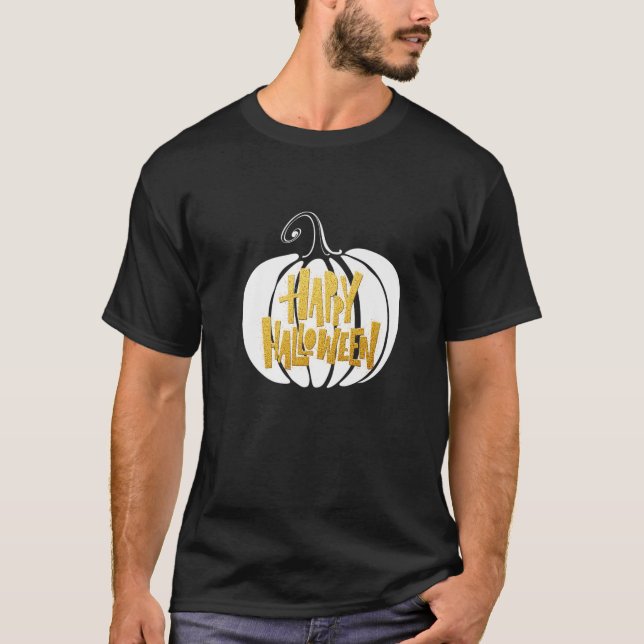 Dance Death Pumpkin Sunset Skeleton Skull Hallo T-Shirt (Vorderseite)