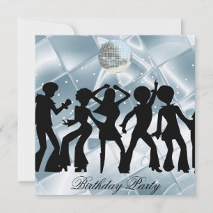 Dance Disco Anniversaire Fête de glace Invitation