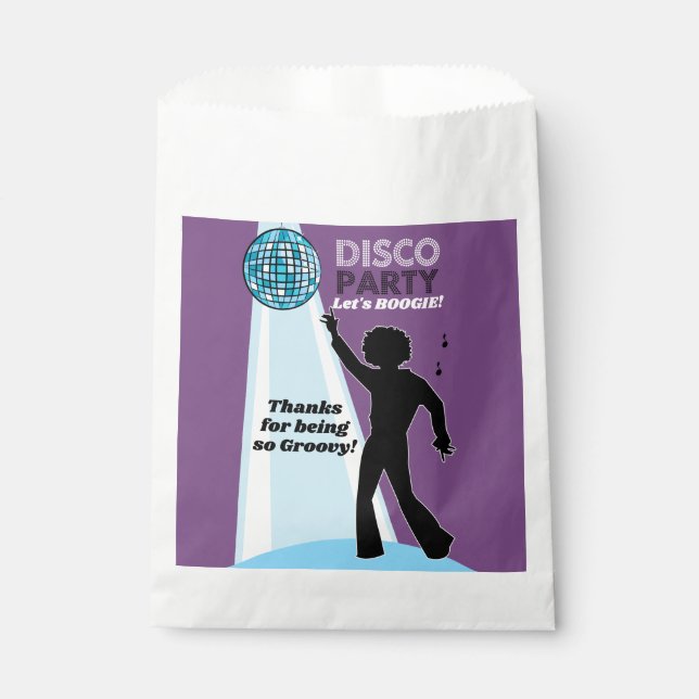 Dance Disco Party 70's Dance Custom Favor Sacs (Devant)