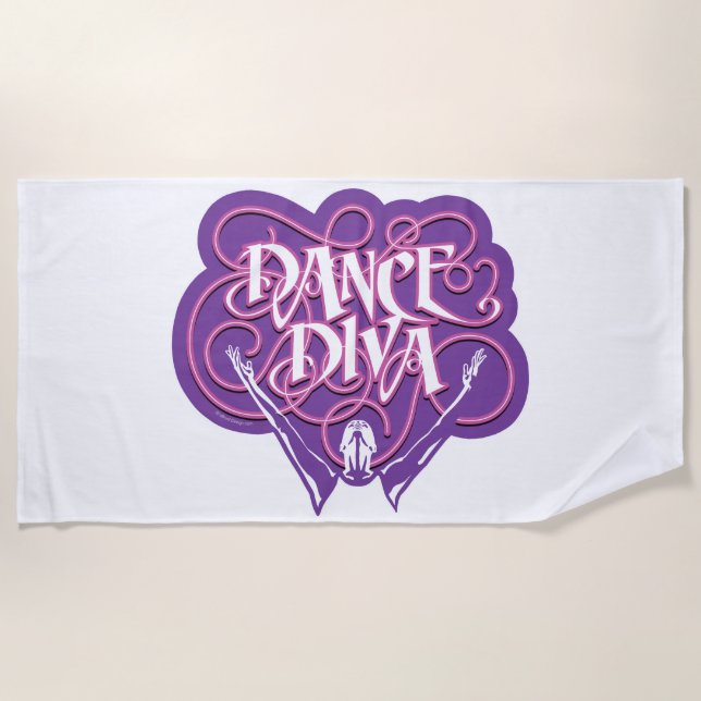 Dance Diva Beach Towel Strandtuch (Vorderseite)