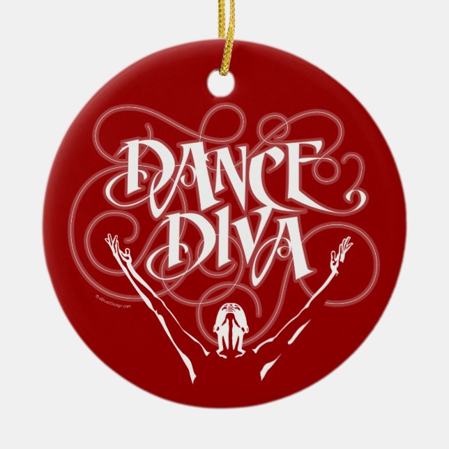 Dance Diva Keramik Ornament (Vorne)