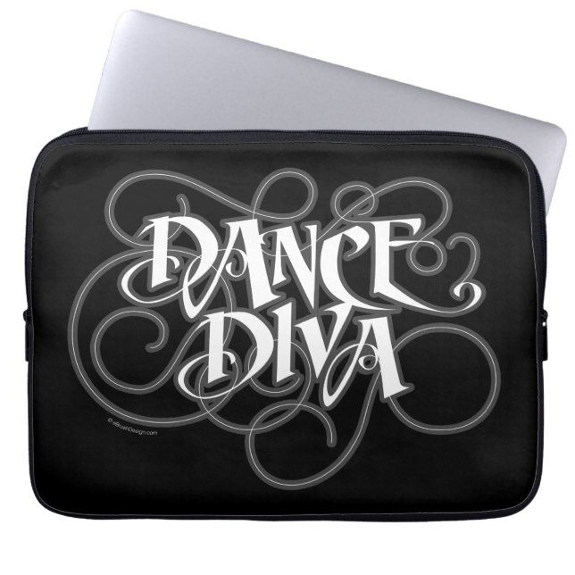 Dance Diva Laptopschutzhülle (Vorderseite)