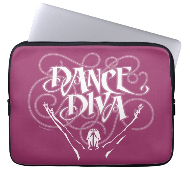 Dance Diva Laptopschutzhülle (Vorderseite)