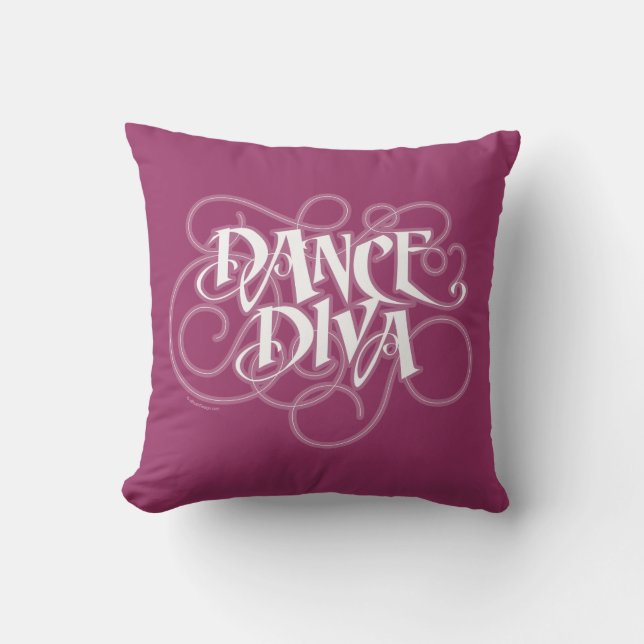 Dance Diva Throw Pillow Kissen (Vorderseite)