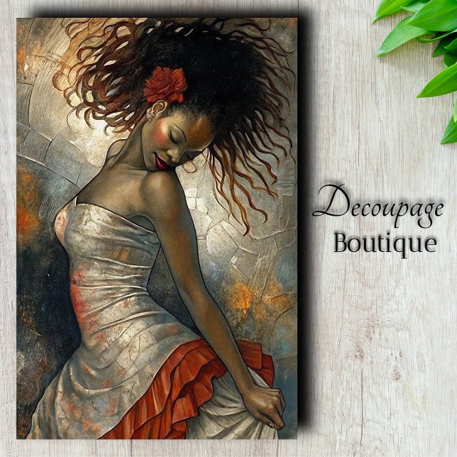 Dance Divine Decoupage Seidenpapier (Dance Divine Decoupage Tissue Paper)
