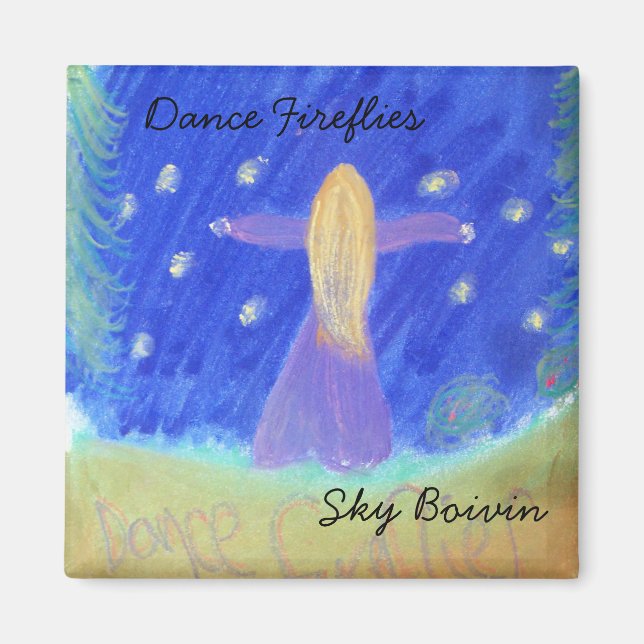 Dance Fireflies Magnet von Sky Boivin (Vorne)
