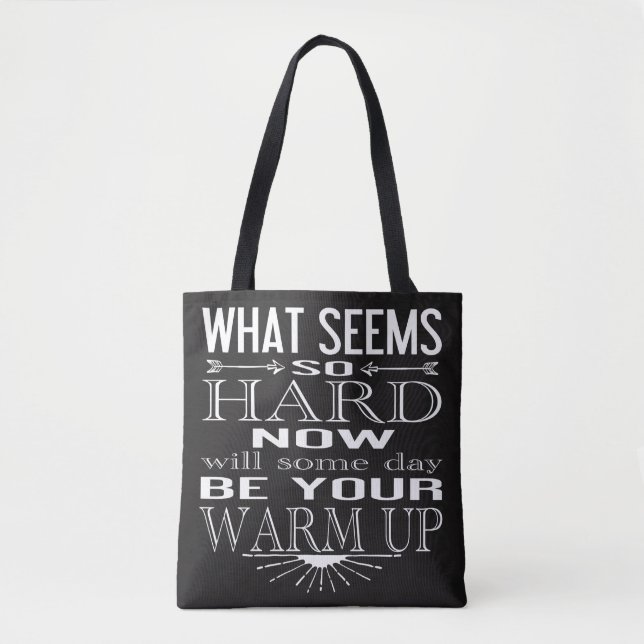 Dance Fitness Motivierend Quote Tasche (Vorderseite)