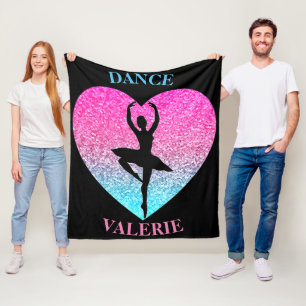 Dance Fleece Blanket mit Personalisiertem Namen