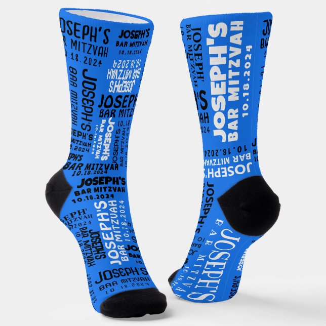 Dance Floor Bar & Bat Mitzvah Nehmen Sie Zuhause G Socken (Gewinkelt)