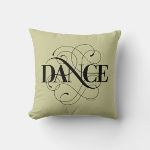 Dance Flourish Throw Pillow Kissen