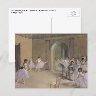 Dance Foyer an der Oper von Edgar Degas Postkarte