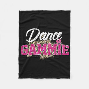 Dance Gammie Leopard Funny Dancing Gammie Mutter Fleecedecke