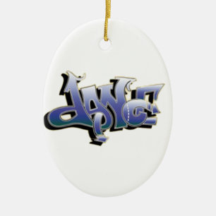 Dance Graffiti Keramik Ornament