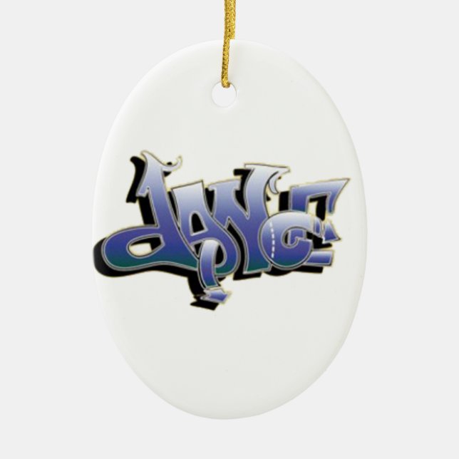 Dance Graffiti Keramik Ornament (Vorne)
