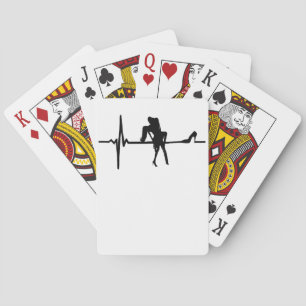 Dance Heart Beat mit Stiletto She Spielkarten