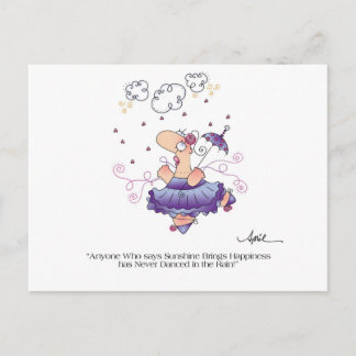 DANCE IN THE RAIN Postcard bis April McCallum Postkarte
