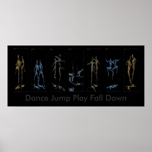 Dance Jump Play Down Poster (Vorne)
