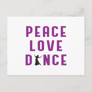 Dance Liebe Dancing Party Sport Dancer Funny Gift Postkarte