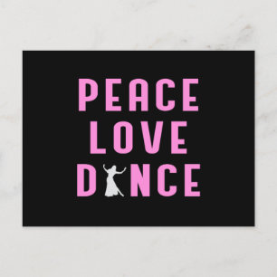 Dance Liebe Dancing Party Sport Dancer Funny Gift Postkarte