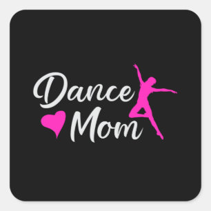 Dance Liebe Dancing Party Sport Dancer Funny Gift Quadratischer Aufkleber