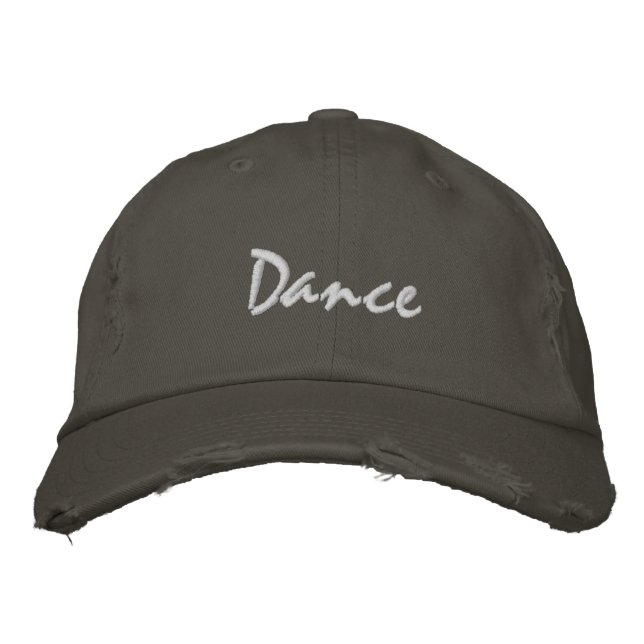 Dance Light Text  Bestickte Baseballkappe (Vorderseite)