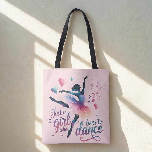 Dance Lover Pink Shoulder Tote Tasche (Von Creator hochgeladen)