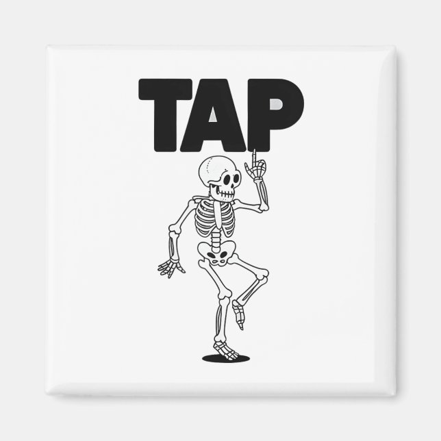 Dance Lover Skeleton Dancing Teacher Dancer gestoc Magnet (Vorne)