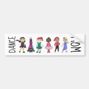 DANCE MAMA Ballet Stich Jazz Lyrical Acro Girl Dan Autoaufkleber