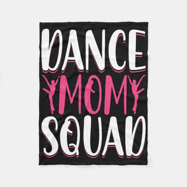 Dance Mama Squad - Dance Lover Dancer Mama Funny M Fleecedecke (Vorderseite)