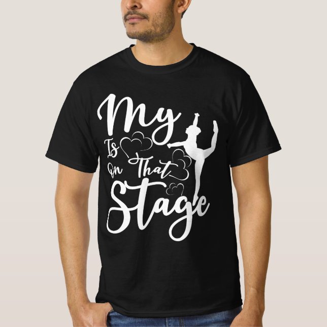 Dance Mama T-Shirt mein Herz ist auf dieser Bühne  (Vorderseite)