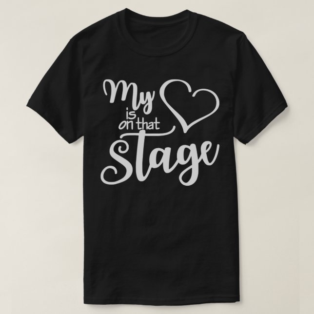 Dance Mama T-Shirt mein Herz ist auf dieser Bühne  (Design vorne)