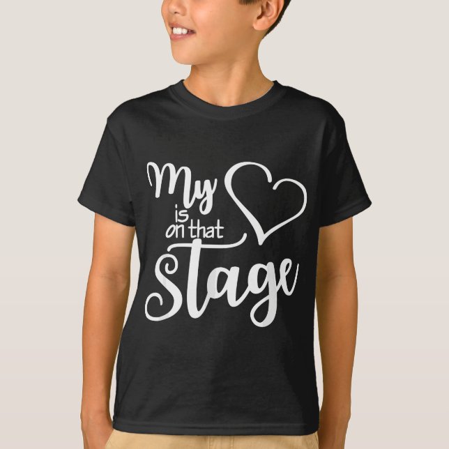 Dance Mama T-Shirt mein Herz ist auf dieser Bühne  (Vorderseite)