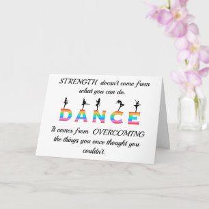 Dance, multicoloured karte