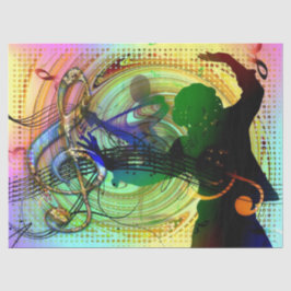 Dance Music Dancer Decoupage Seidenpapier