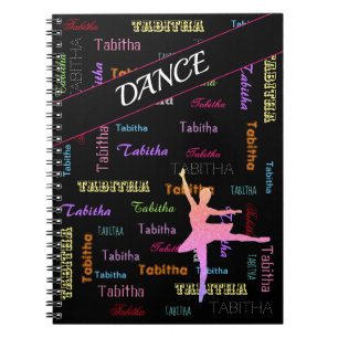 Dance-Notebook mit Personalisiertem Namen Notizblock