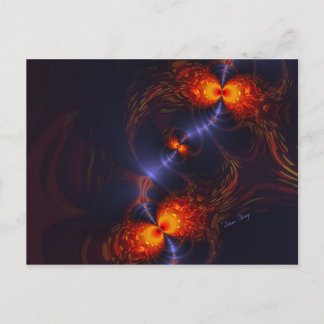 Dance of the Eyes - Indigo und Gold Sight Postkarte