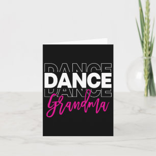 Dance Oma Dancing Life Girls Tanz Niedliche Karte