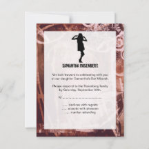 Dance Party Bat Mitzvah UAWG Reply Card