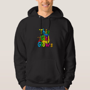 Dance-Party der 80er Jahre: Dieses Mädchen leuchte Hoodie