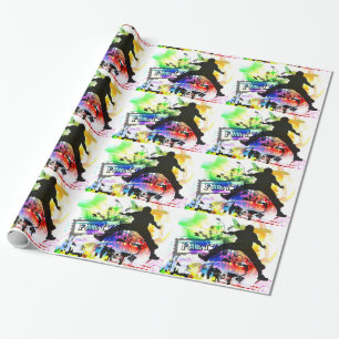 Dance Party Graffiti Wall Geschenkpapier