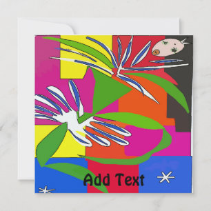 Dance Party Invite , Girl Karte