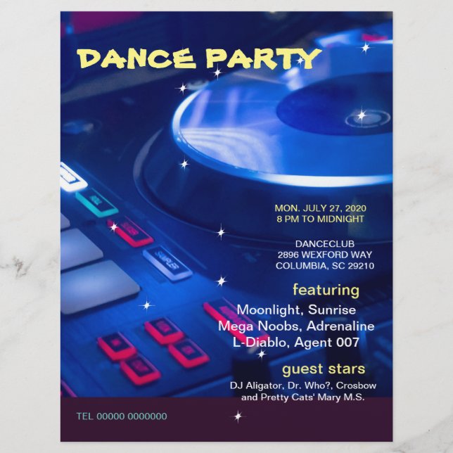 DANCE PARTY ,POSTER,FLYER FLYER (Vorne)