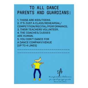 Dance Partys Erinnerung Banana Limon Poster