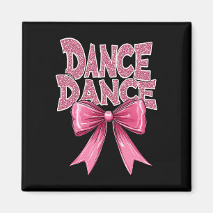 Dance Pink Dancing Bow Niedlich Ballet Erwägung Cl Magnet
