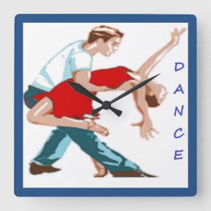 DANCE QUADRATISCHE WANDUHR
