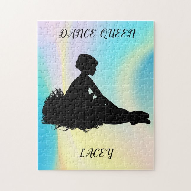 DANCE QUEEN RAINBOW PUZZLE MIT INDIVIDUELLE NAME! (Vertikal)