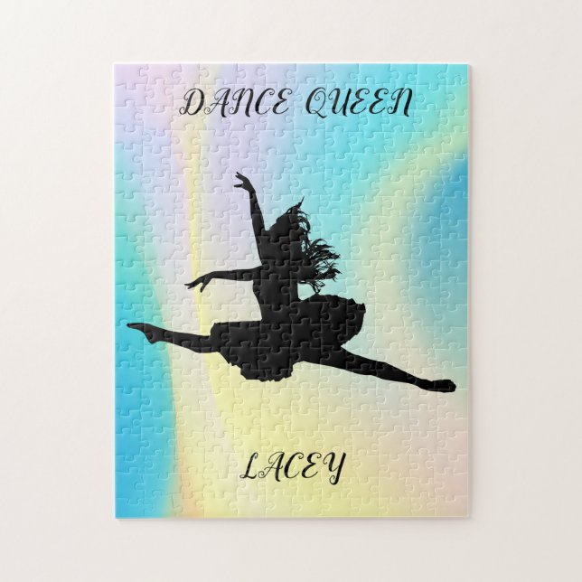 DANCE QUEEN RAINBOW PUZZLE MIT INDIVIDUELLE NAME! (Vertikal)