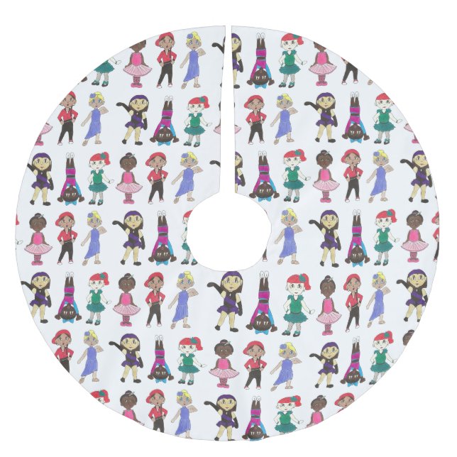 Dance School Studio Ballett Stich Jazz Lyrical Acr Polyester Weihnachtsbaumdecke (Vorderseite)