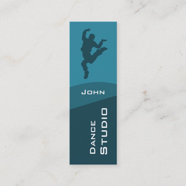 Dance Studio Business Card Mini Visitenkarte (Vorderseite)