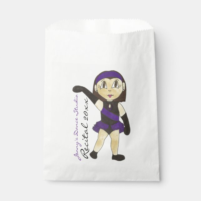 Dance Studio Erwägungsgrund Customized Jazz Dancer Geschenktütchen (Vorderseite)